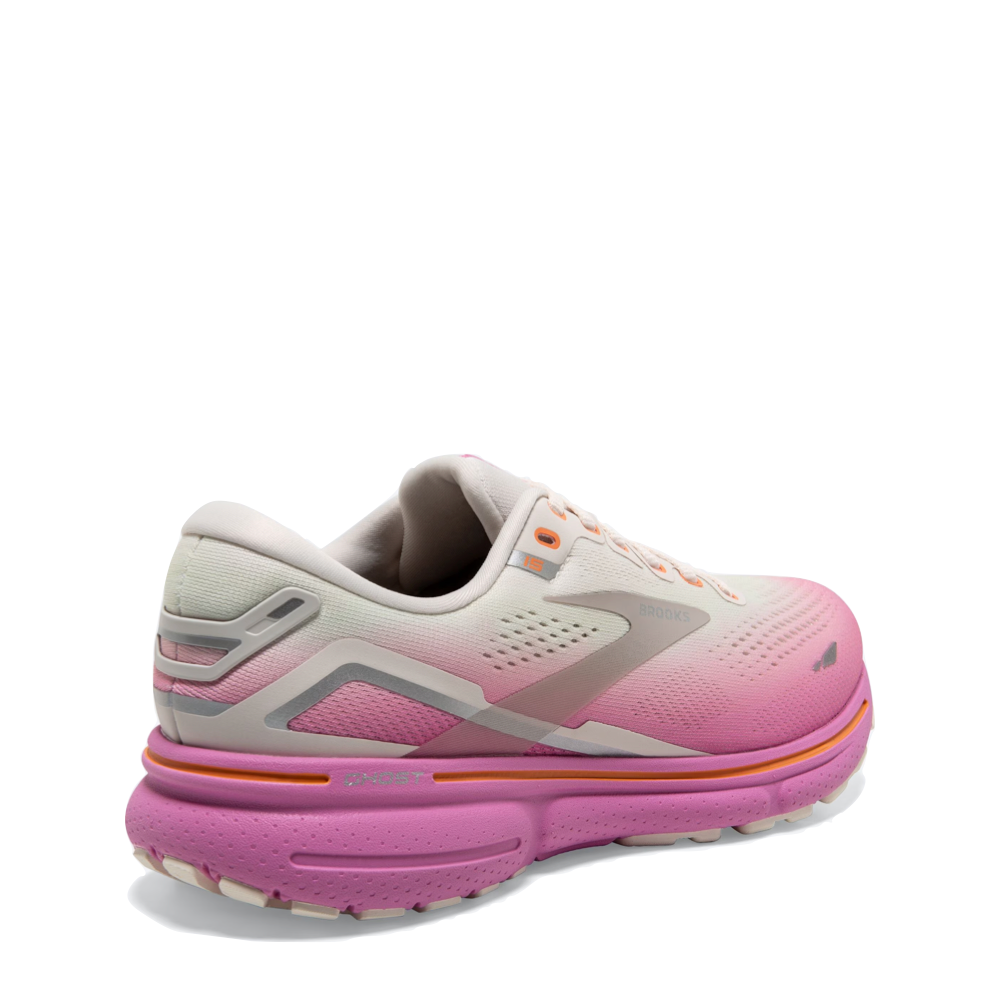 Heel and Counter view of Brooks Ghost 15 for women.