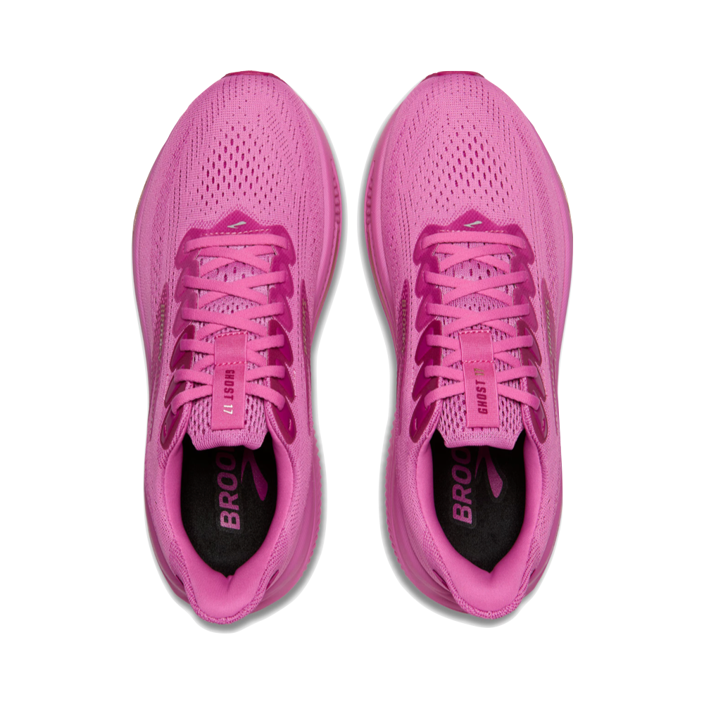 Top-down view of Brooks Ghost 17 Sneaker for women.