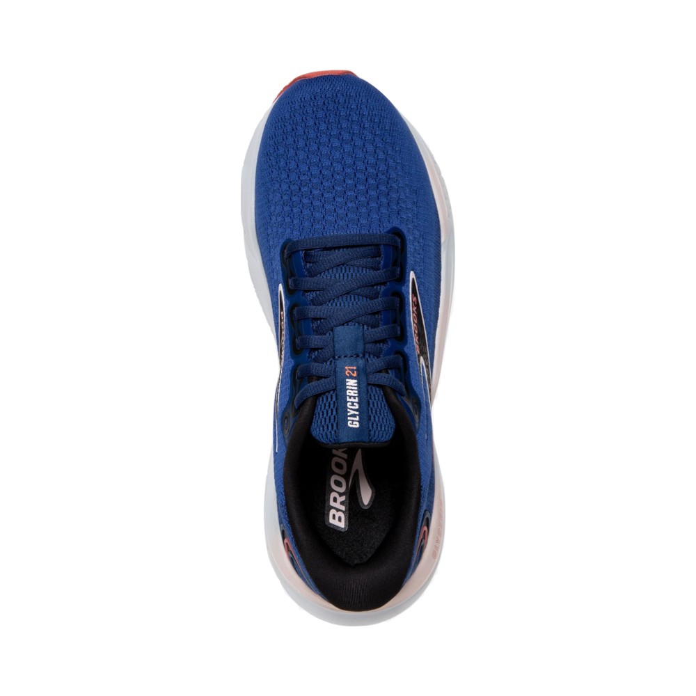 Top-down view of Brooks Glycerin GTS 21 for women.