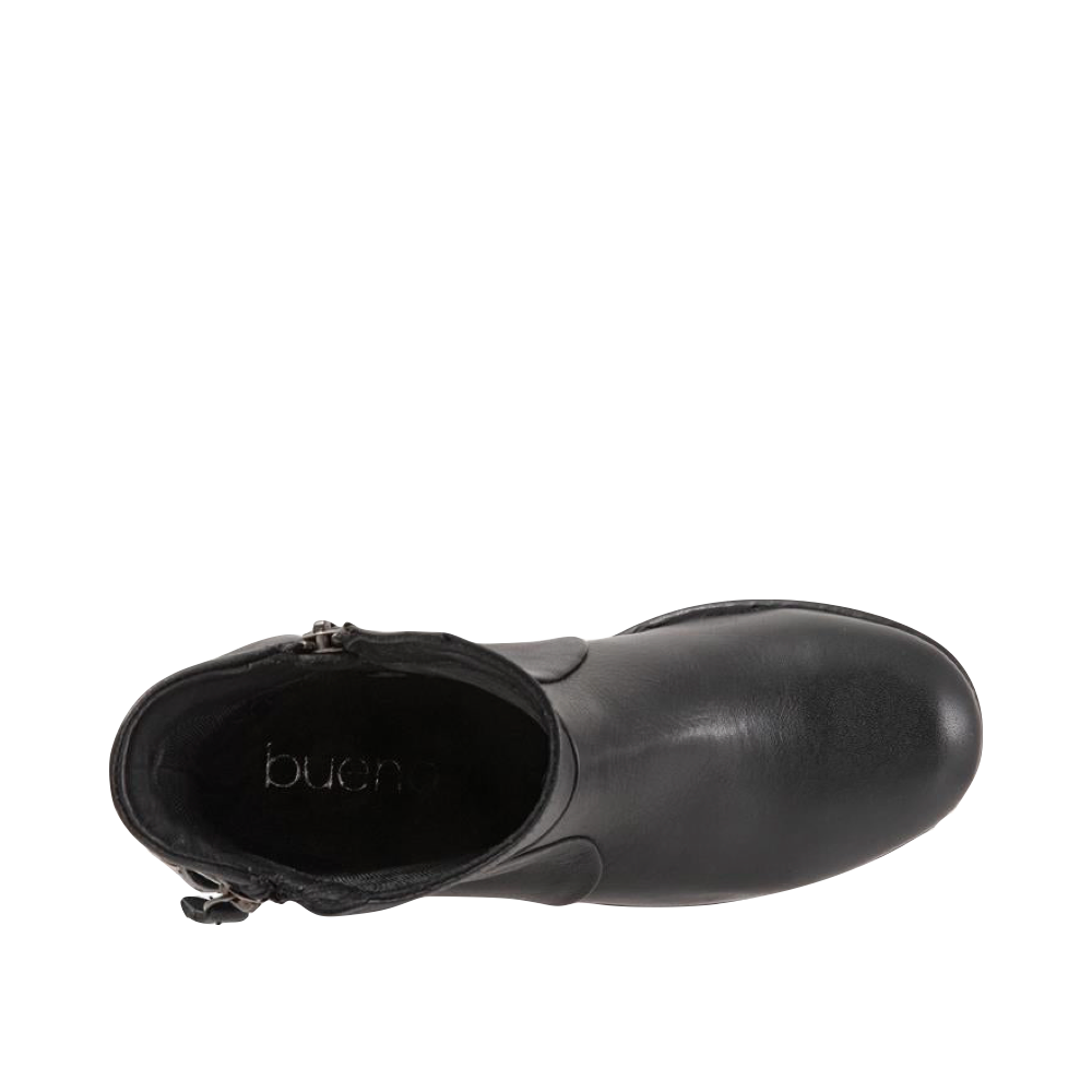 Top-down view of Bueno Fallon Side Zip Leather Boot for women.