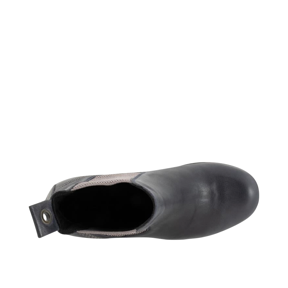 Top-down view of Bueno Florida Leather Pull On Heeled Chelsea Boot for women.