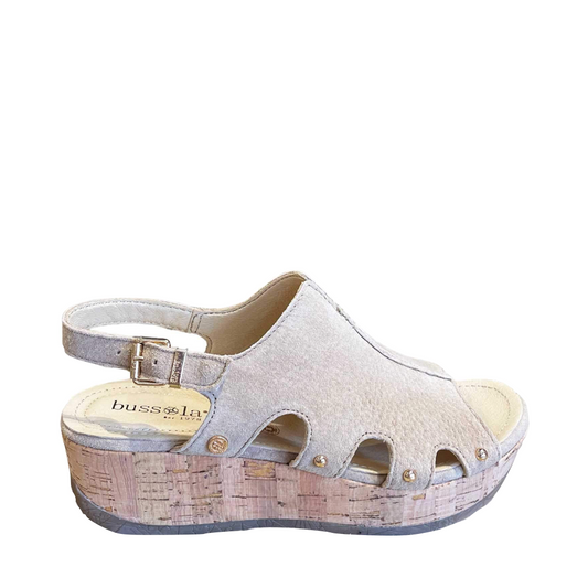 Side (right) view of Bussola Izzy Wedge Sandal for women.