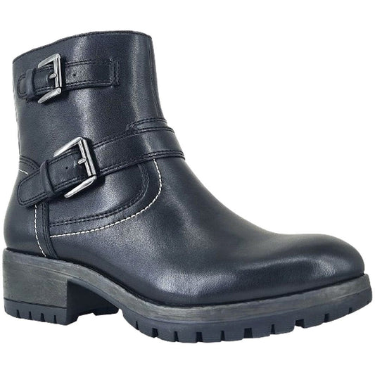 Salvia Women's Castle Waterproof Leather Side Zip Boot in Black