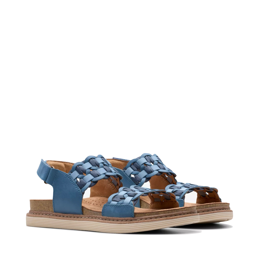 Toe view of Clarks Arwell Glide Sandal for women.