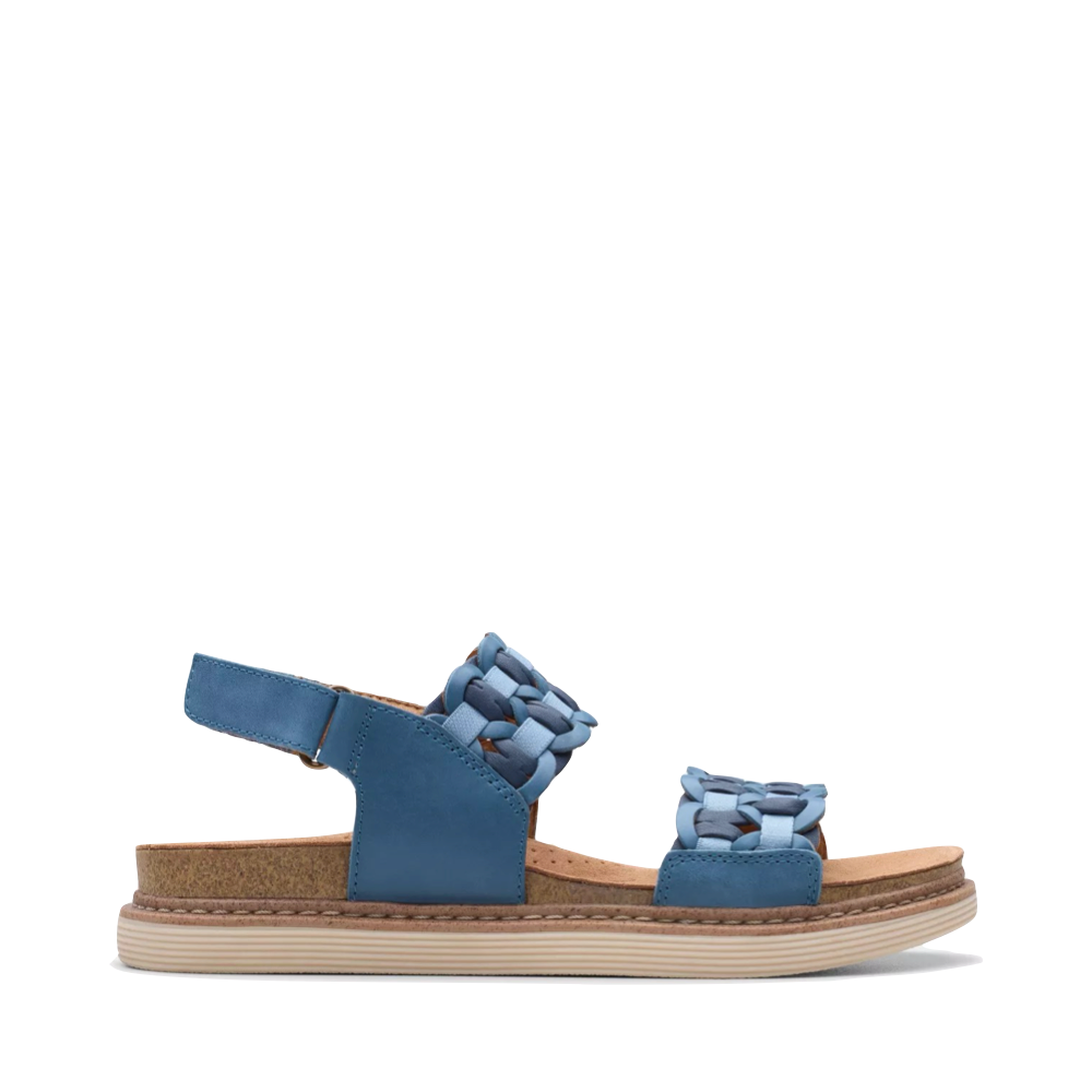 Side (right) view of Clarks Arwell Glide Sandal for women.