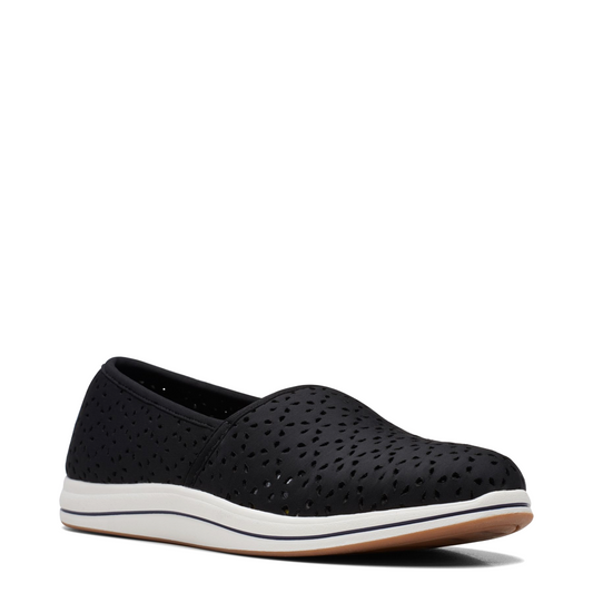 Toe view of Clarks Breeze Emily Perfed Slip On for women.