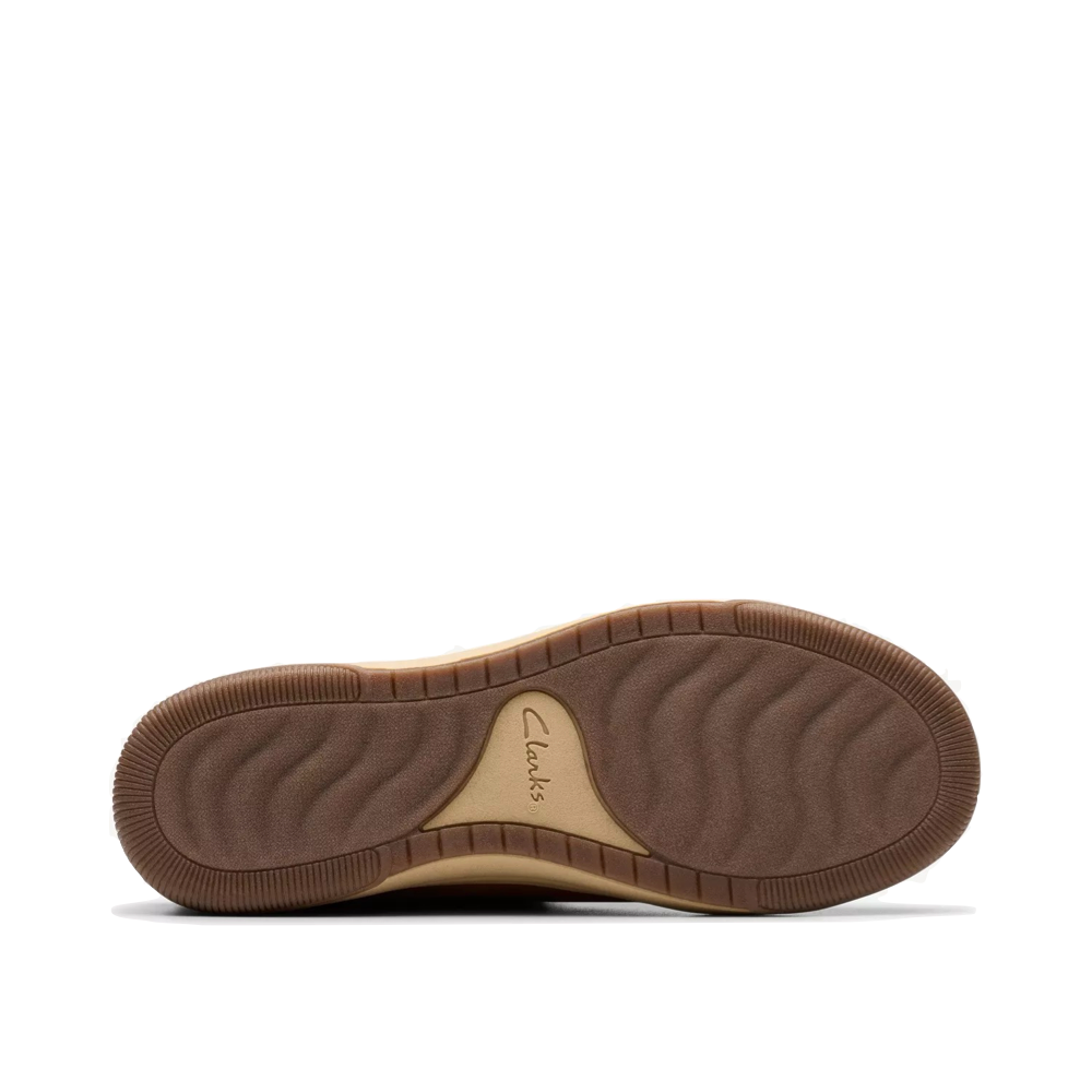 Bottom view of Clarks Breeze Myth Clog for women.