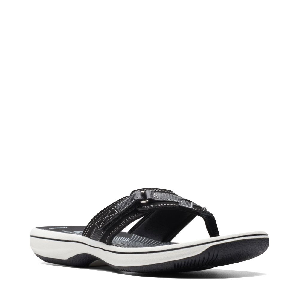 Clarks Women s Breeze Sea II Flip Thong Sandal Black