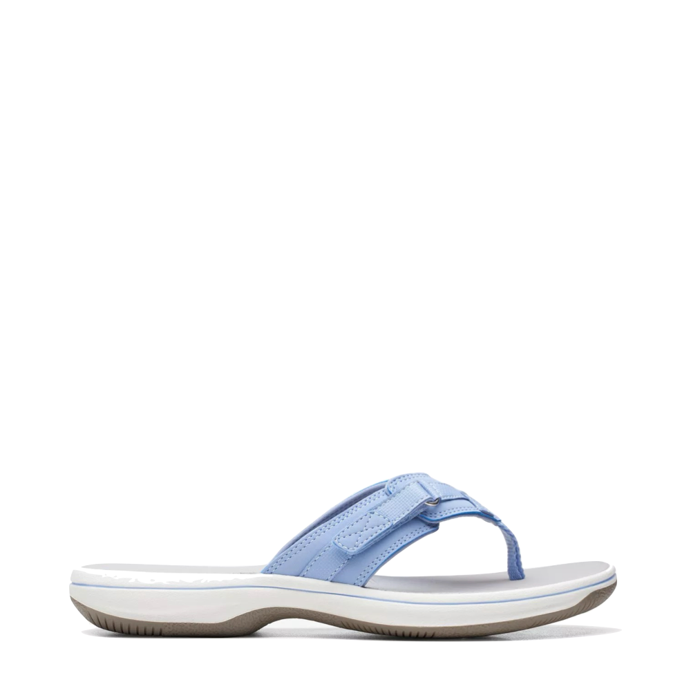Side (right) view of Clarks Breeze Sea 2 Flip Thong Sandal for women.