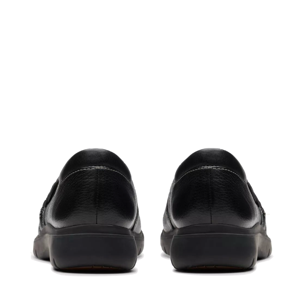 Back view of Clarks Certina Ease Leather Loafer for women.