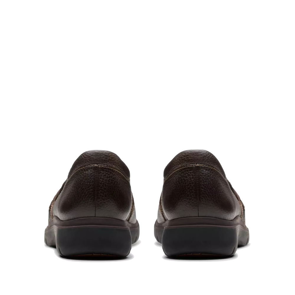 Back view of Clarks Certina Ease Leather Loafer for women.