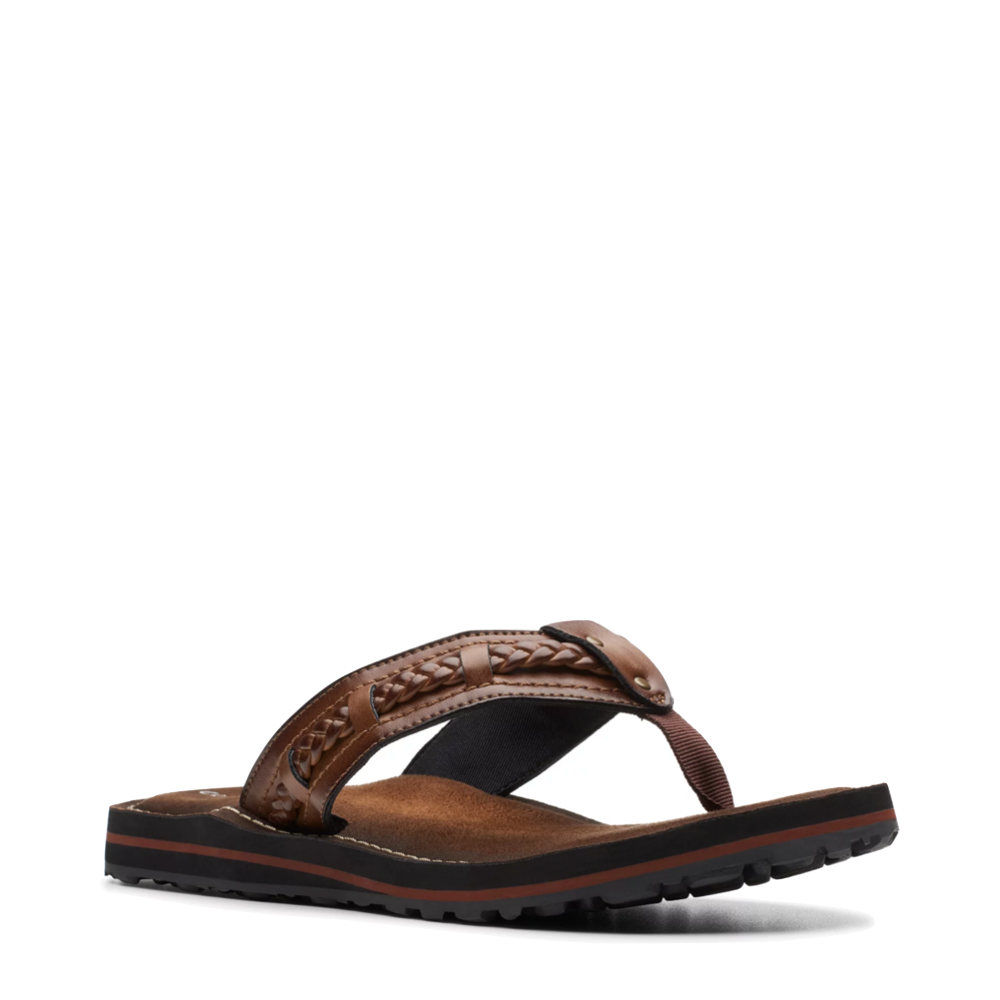 Toe view of Clarks Fenner Nerice Flip Sandal for women.