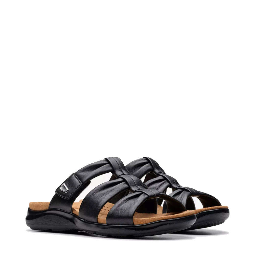 Toe view of Clarks Kitly Slide Sandal for women.
