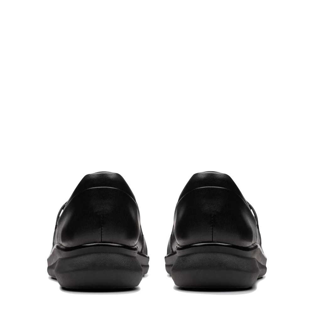 Back view of Clarks Lynell Leather Slip On for women.
