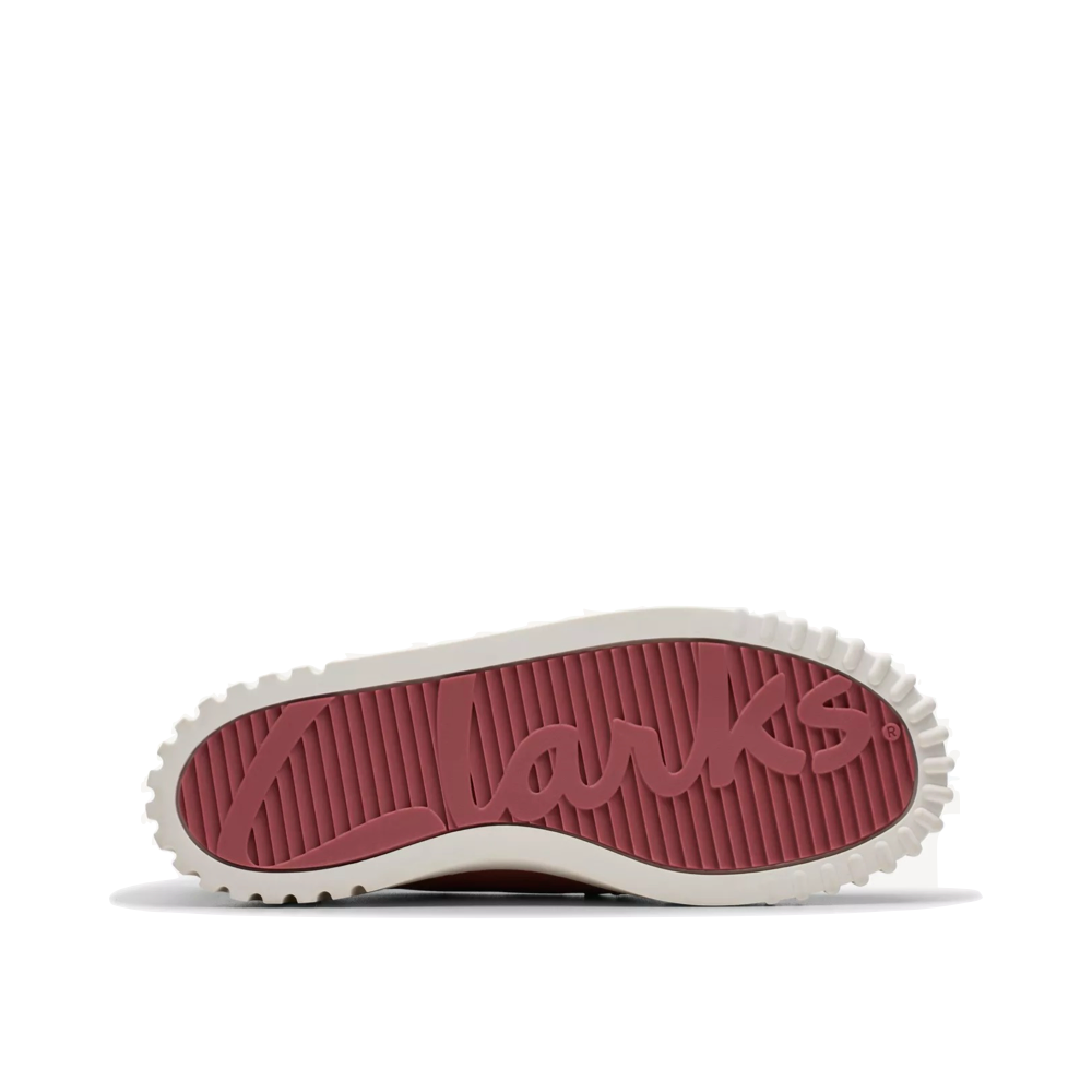 Bottom view of Clarks Mayhill Cove Nubuck Loafers for women.