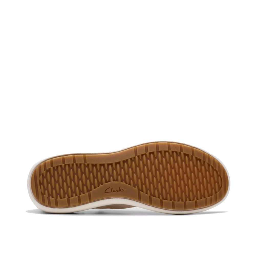 Bottom view of Clarks Nalle Step Knit Slip On for women.