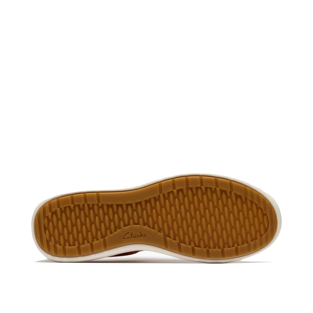 Bottom view of Clarks Nalle Walk Knit Lace Sneaker for women.