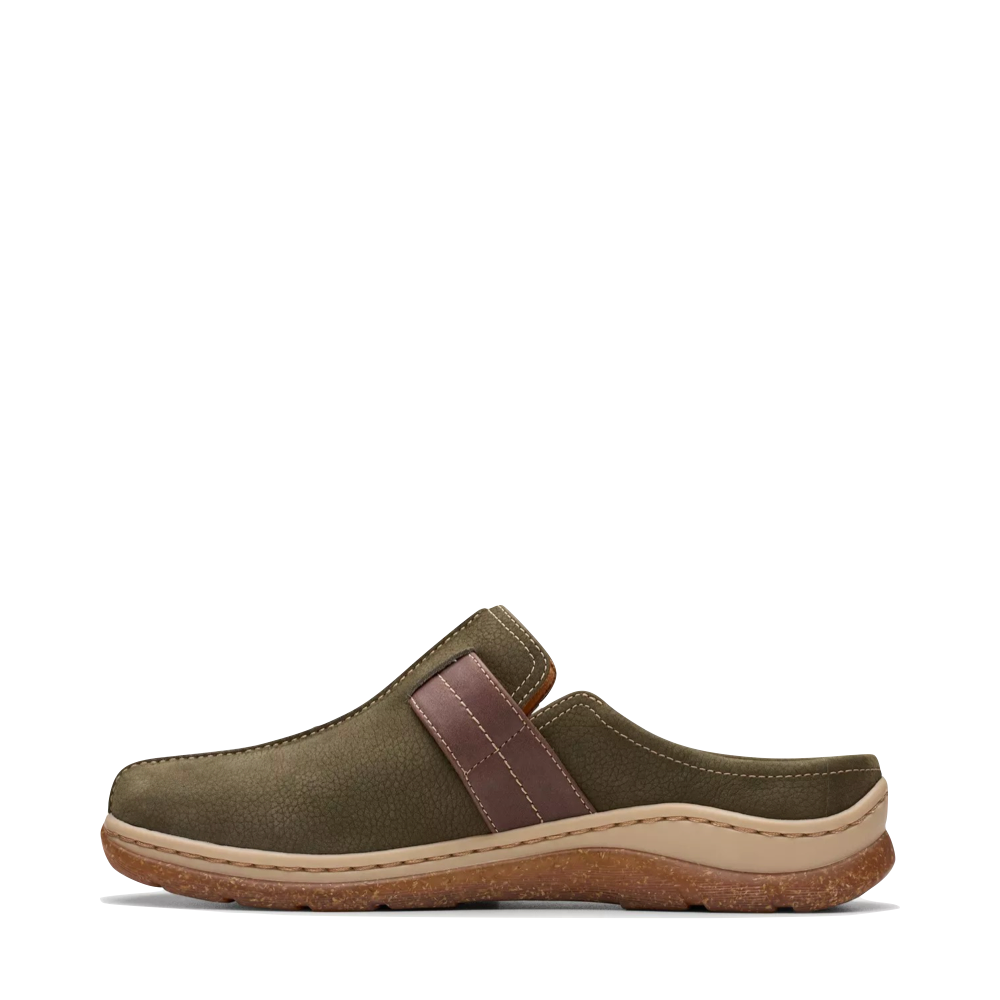 Side (left) view of Clarks Orlene Clog for women.