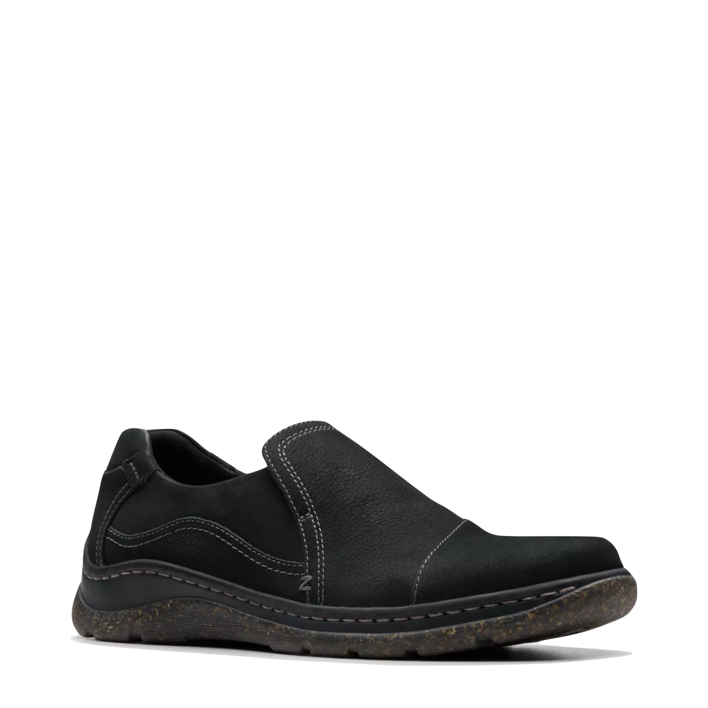 Mudguard and Toe view of Clarks Orlene Slip On for women.