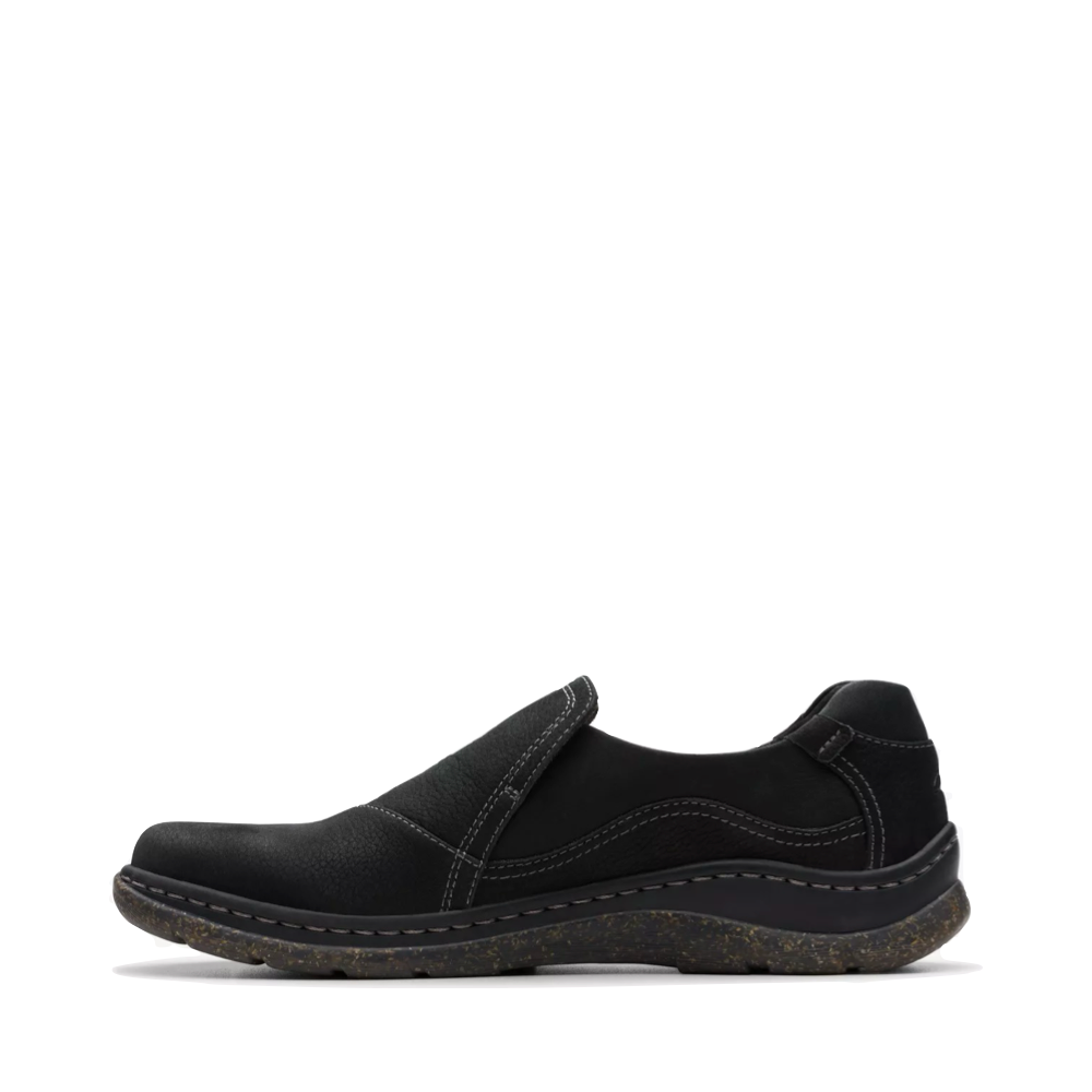 Side (left) view of Clarks Orlene Slip On for women.