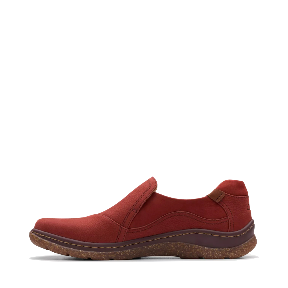 Side (left) view of Clarks Orlene Slip On for women.