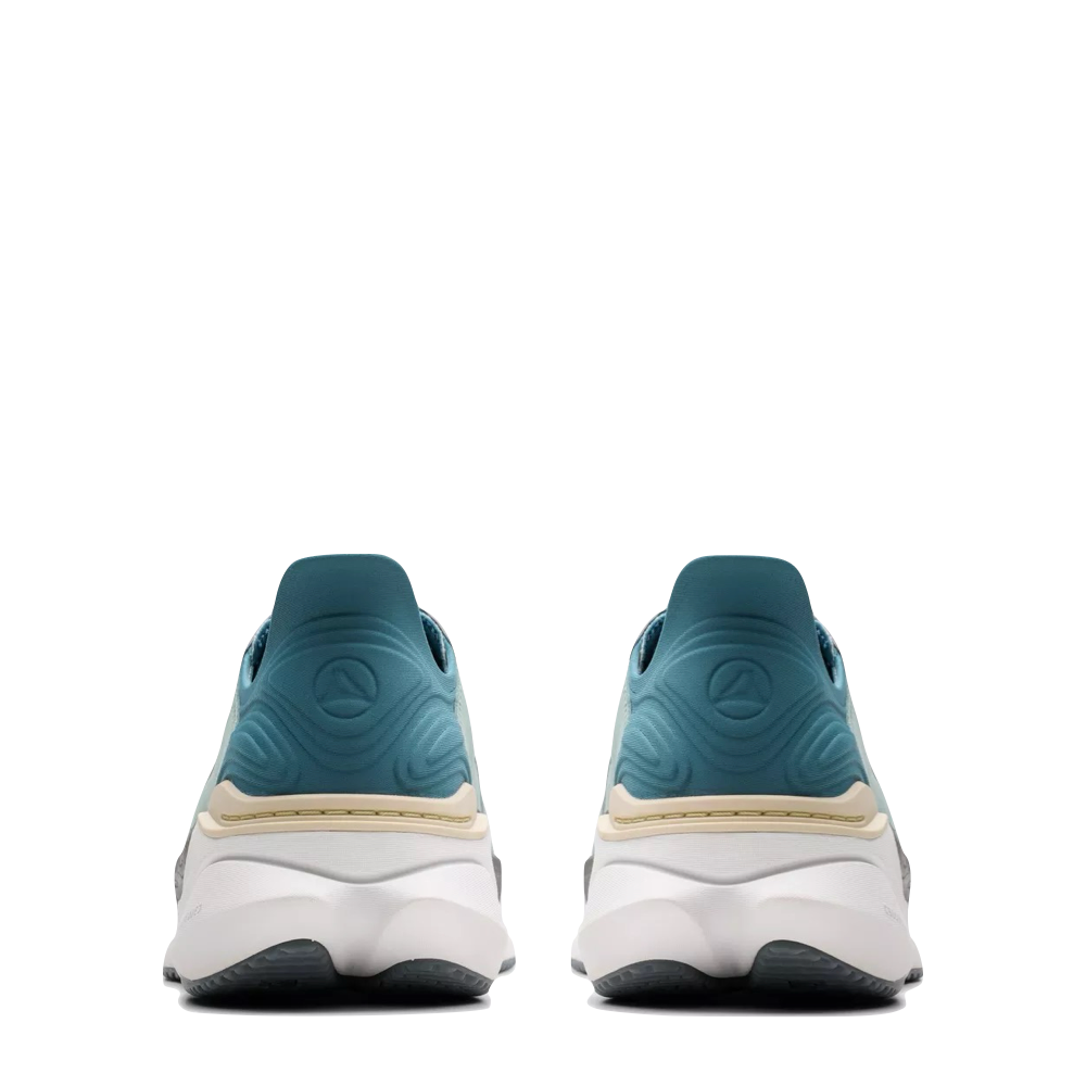 Back view of Clarks Pace Sneaker for women.