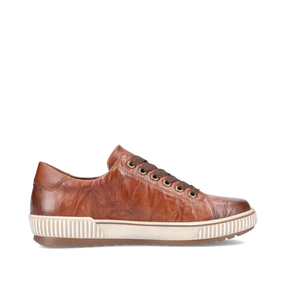 Remonte Women's Maditta 00 Waterproof Sneaker in Cuoio Tan