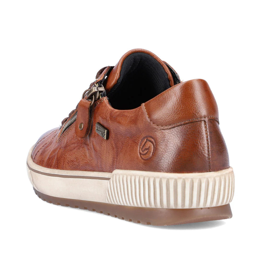 Remonte Women's Maditta 00 Waterproof Sneaker in Cuoio Tan