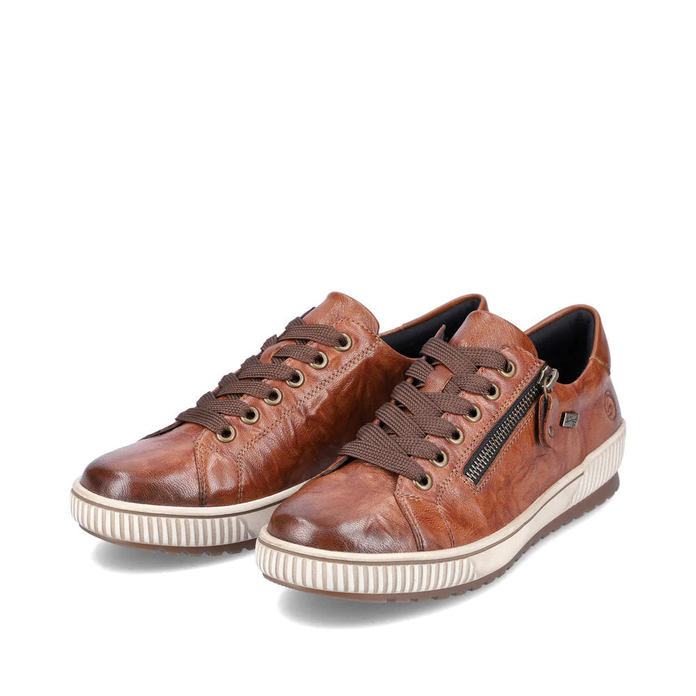Remonte Women's Maditta 00 Waterproof Sneaker in Cuoio Tan
