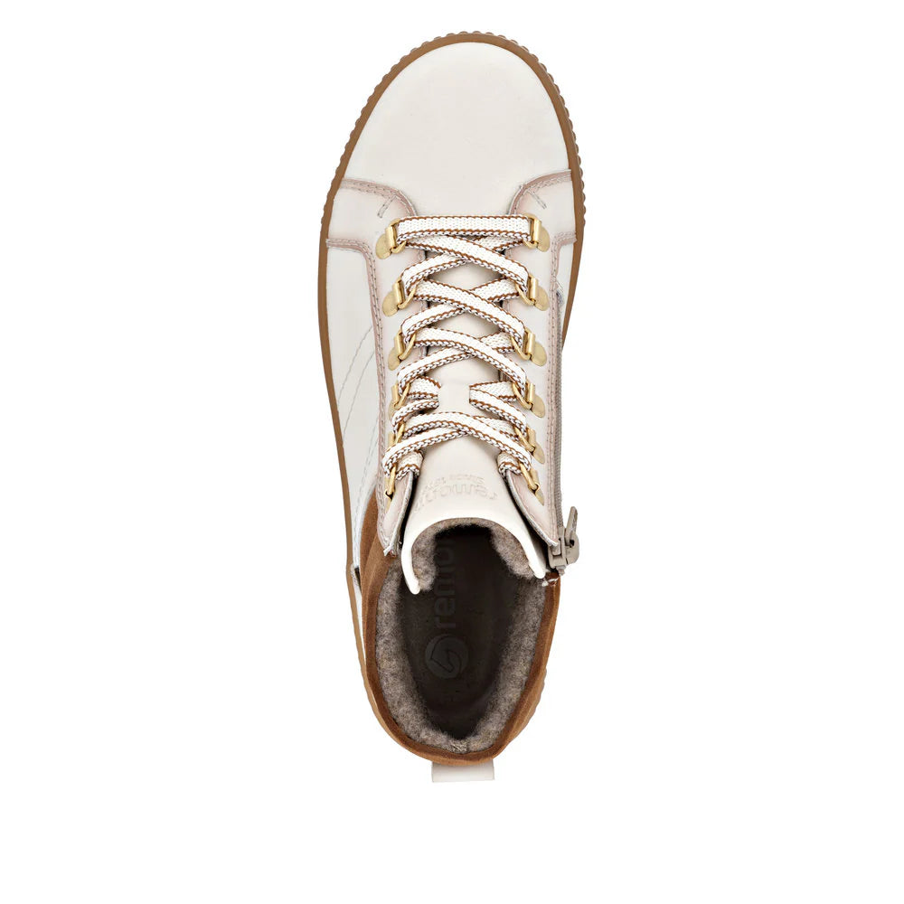 Remote Women's Maditta 81 Size Zip Lace Waterproof Boot in Cotton