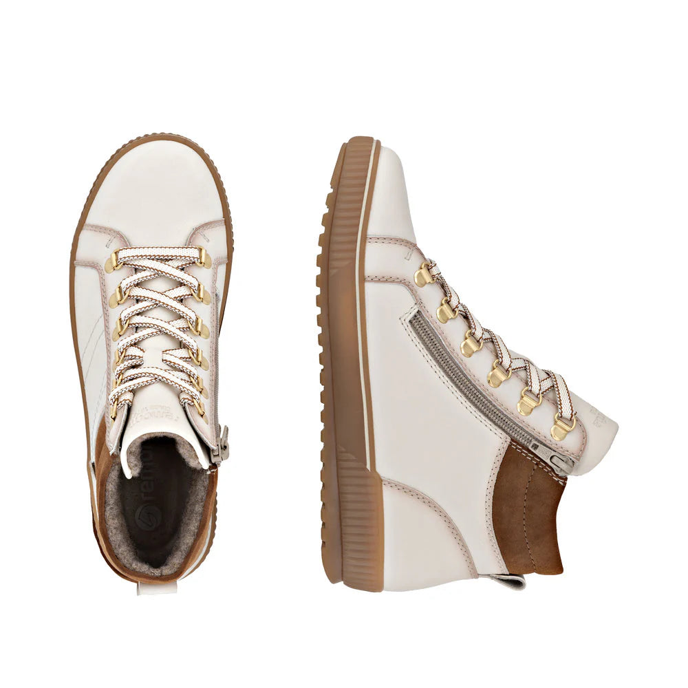 Remote Women's Maditta 81 Size Zip Lace Waterproof Boot in Cotton