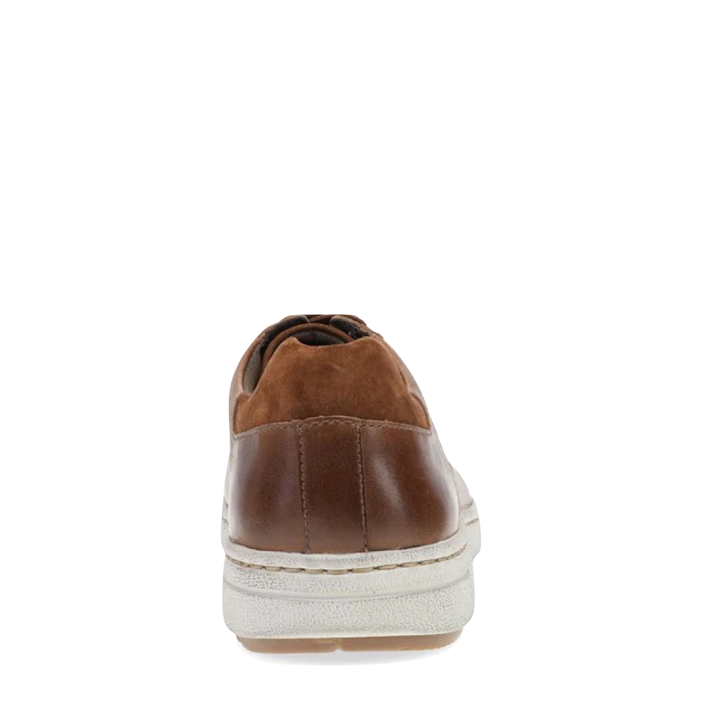 Back view of Dansko Trevor Leather Tie Sneaker for men.