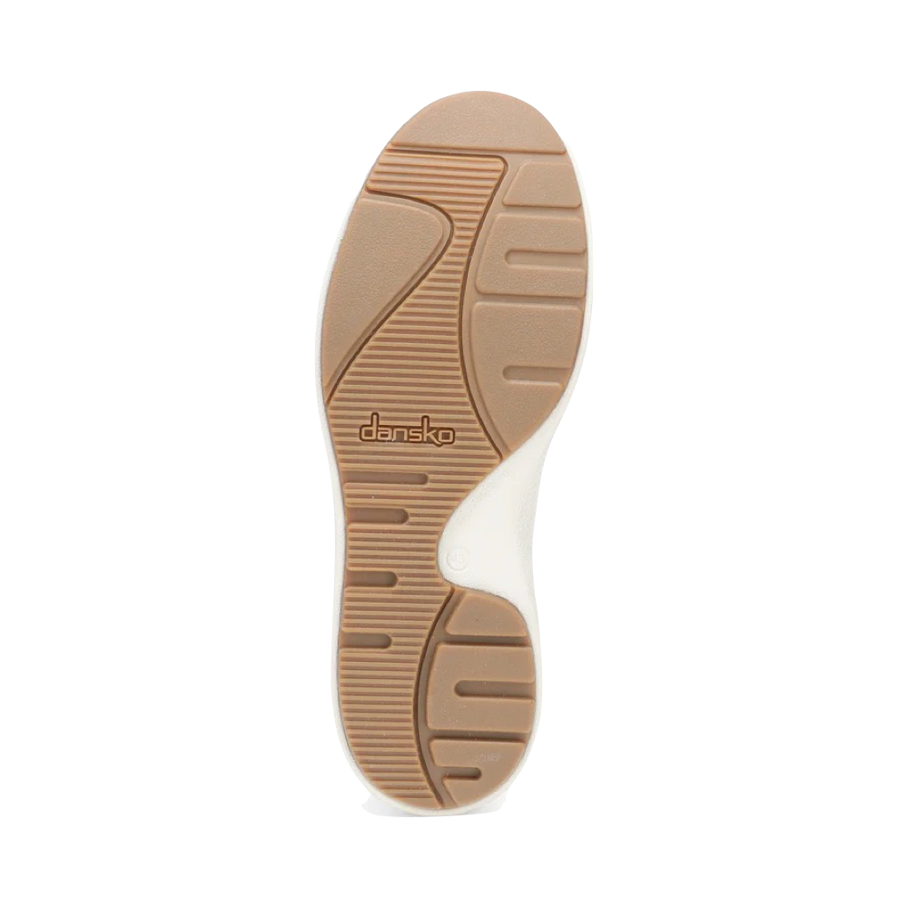 Bottom view of Dansko Trevor Leather Tie Sneaker for men.