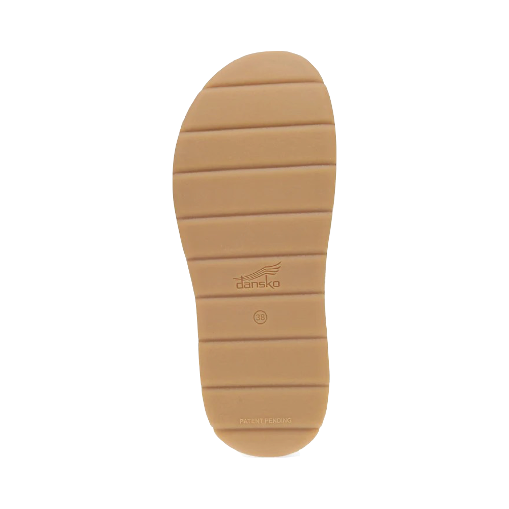 Bottom view of Dansko Dianca Leather Platform Sandal for women.