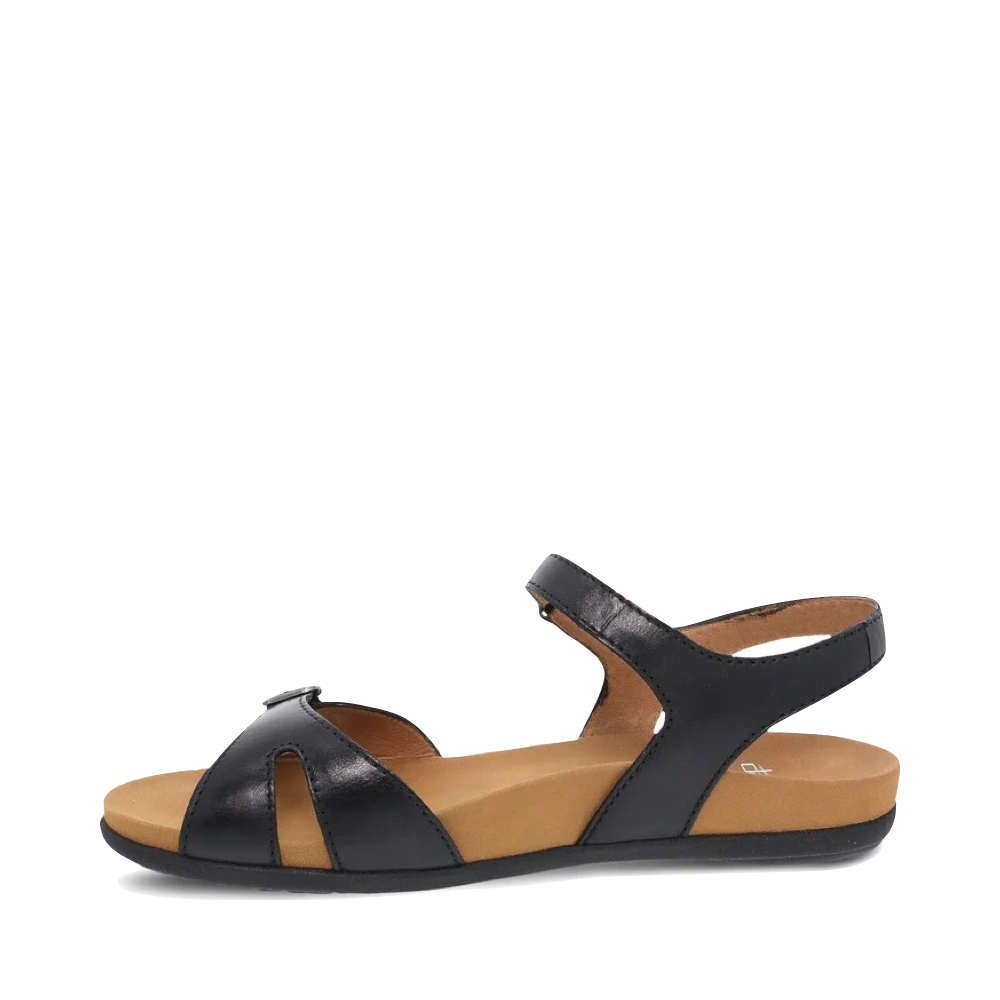 Side (left) view of Dansko Judith Leather Sandal for women.