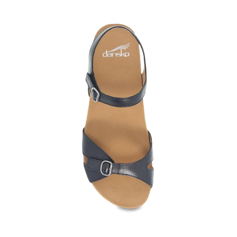 Top-down view of Dansko Judith Leather Sandal for women.