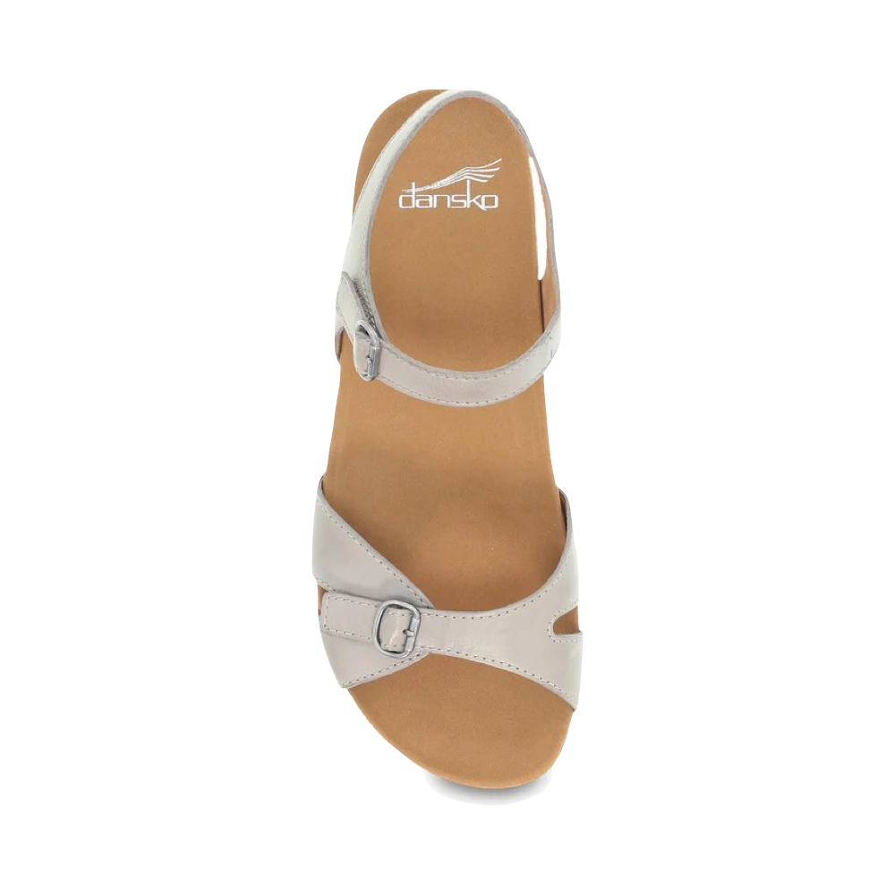 Top-down view of Dansko Judith Leather Sandal for women.