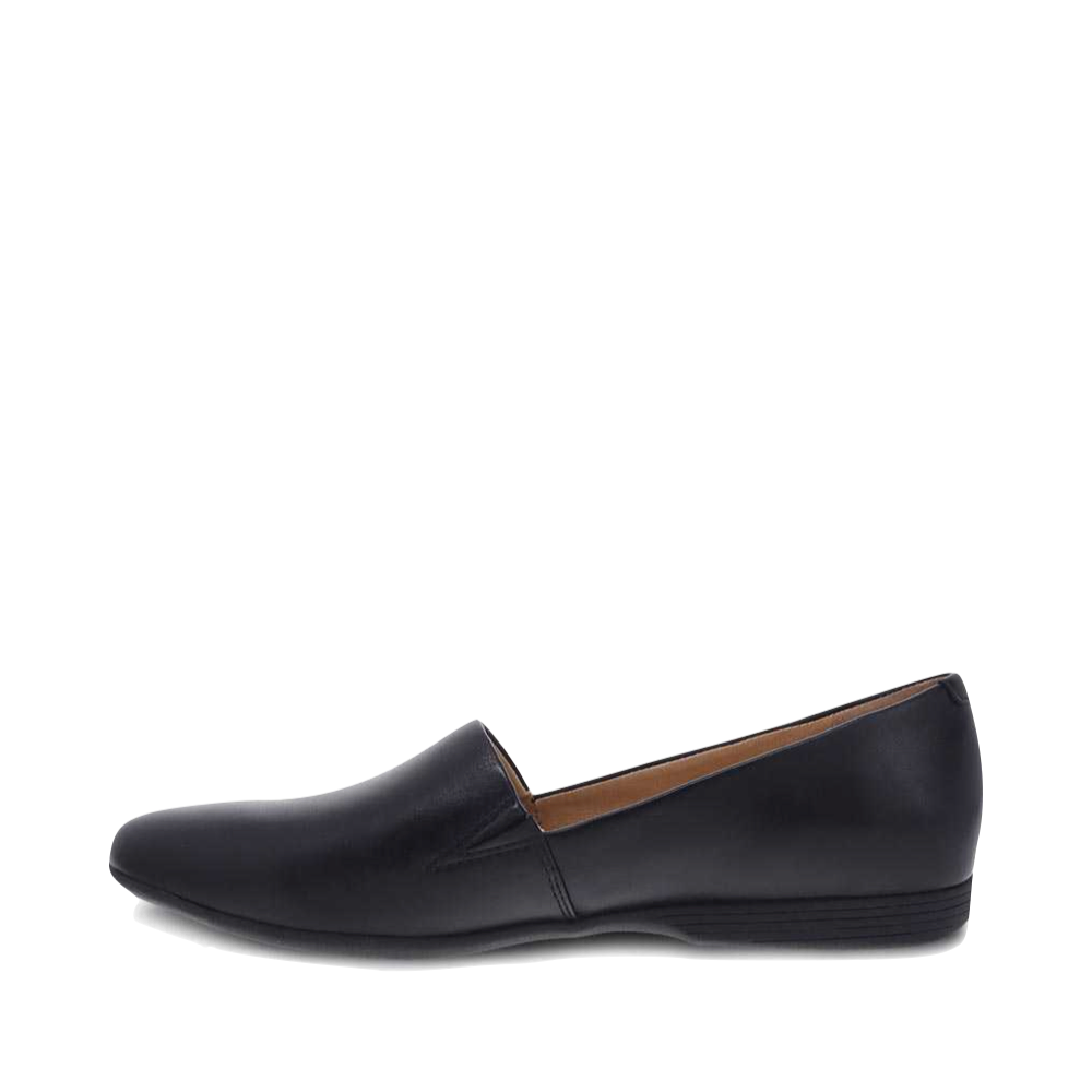 Dansko Women's Larisa Leather Flat Slip On Loafer in Black