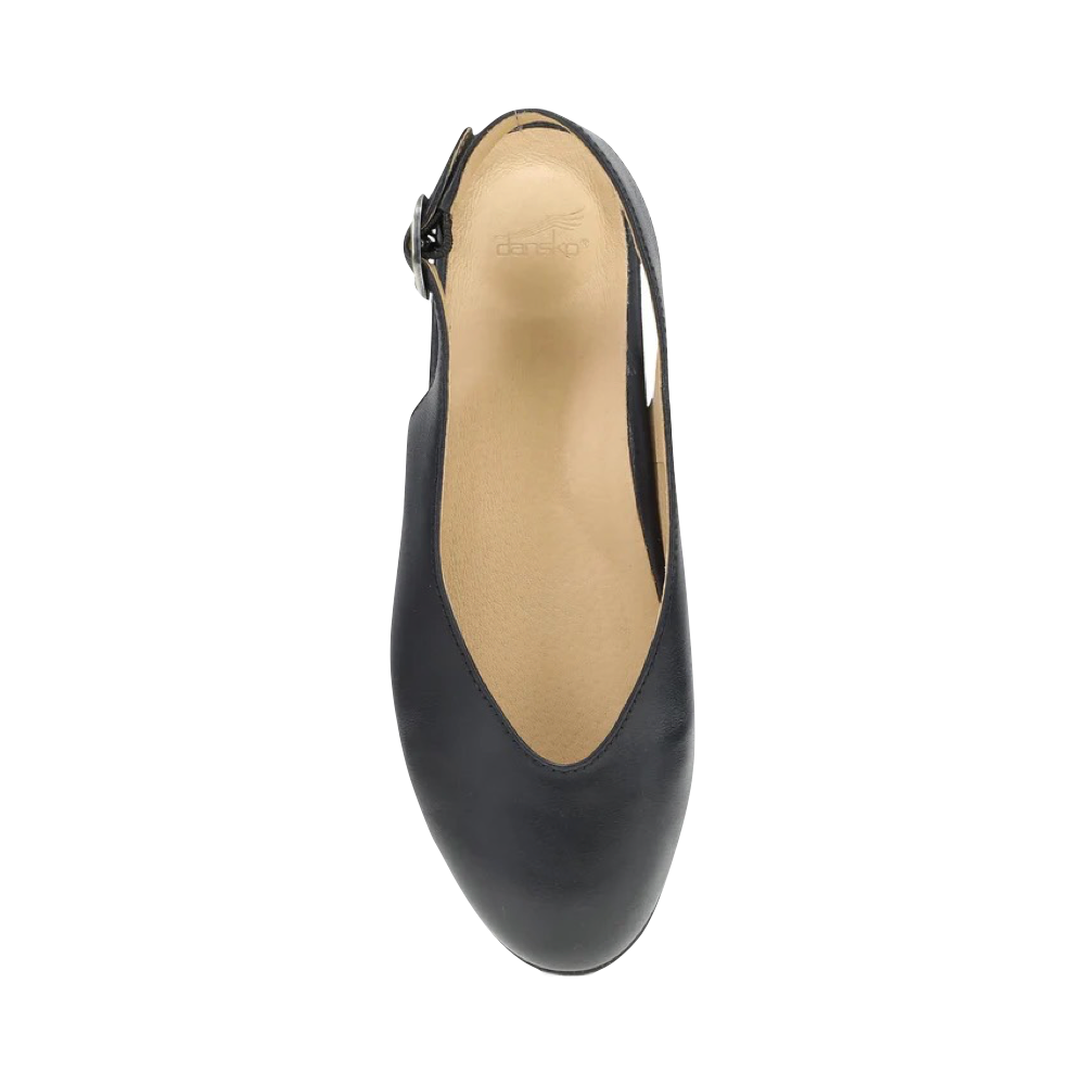 Top-down view of Dansko Lea Sling Back Flat for women.