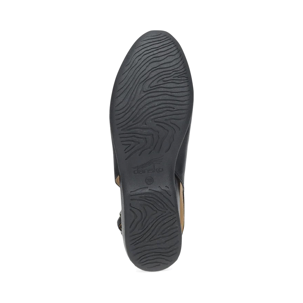 Bottom view of Dansko Lea Sling Back Flat for women.