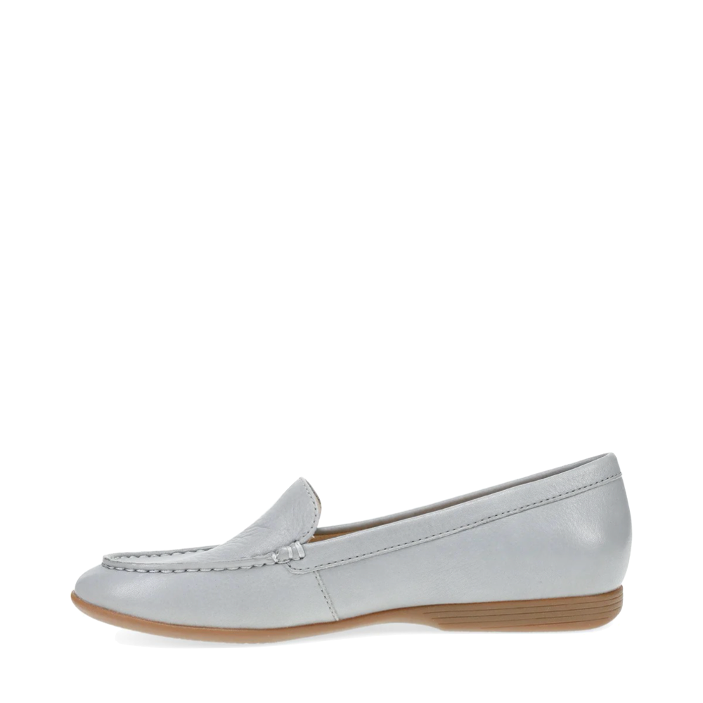 Side (left) view of Dansko Lorri Leather Loafer for women.