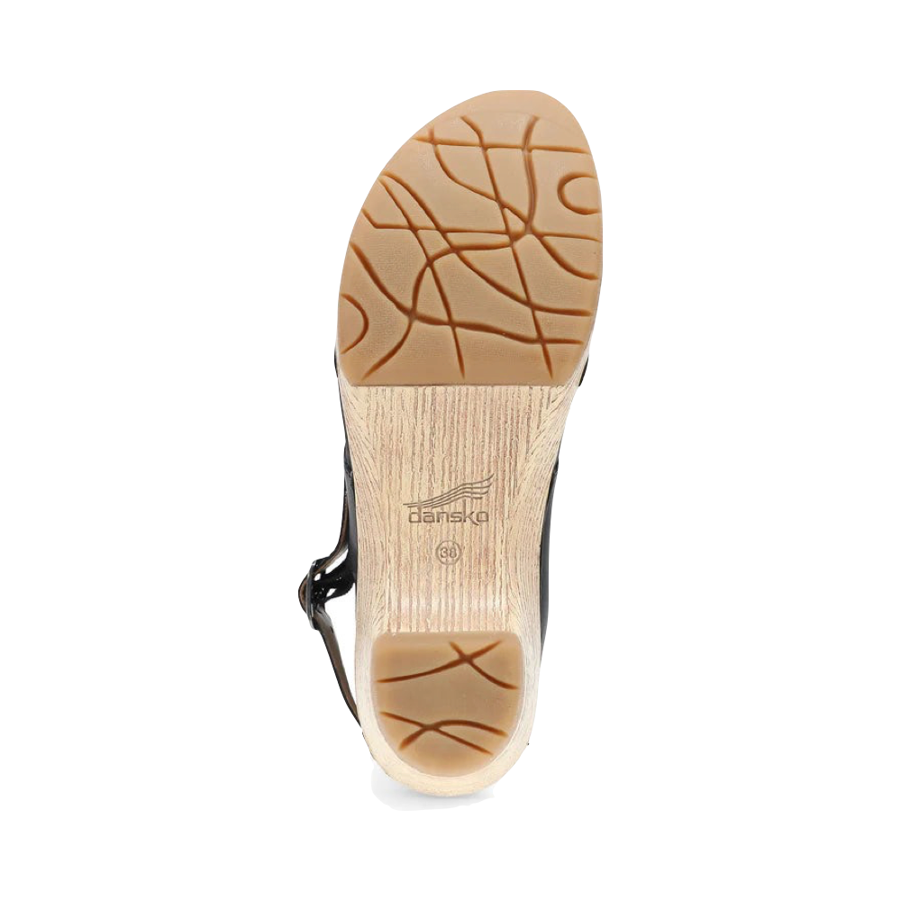 Bottom view of Dansko Lucia Heeled Closed Toe Clog for women.
