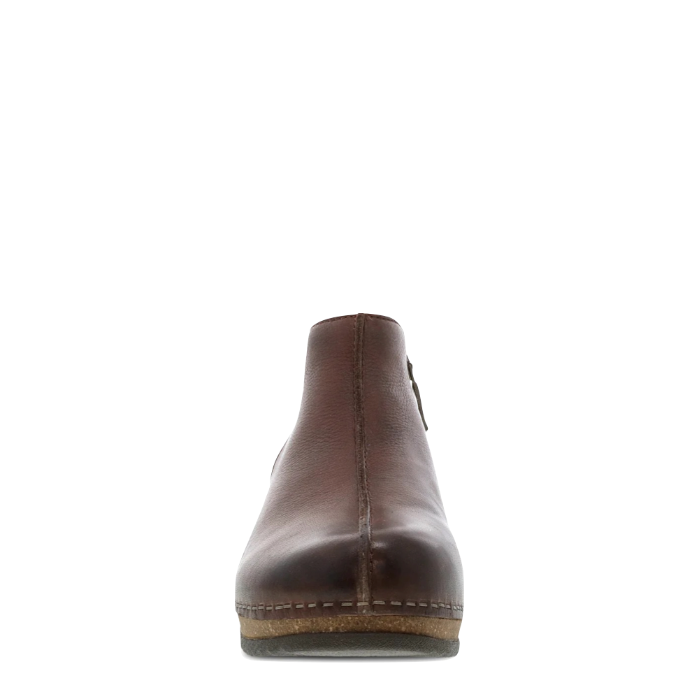 Dansko Women's Makara Side Zip Smooth Leather Boot (Brown)