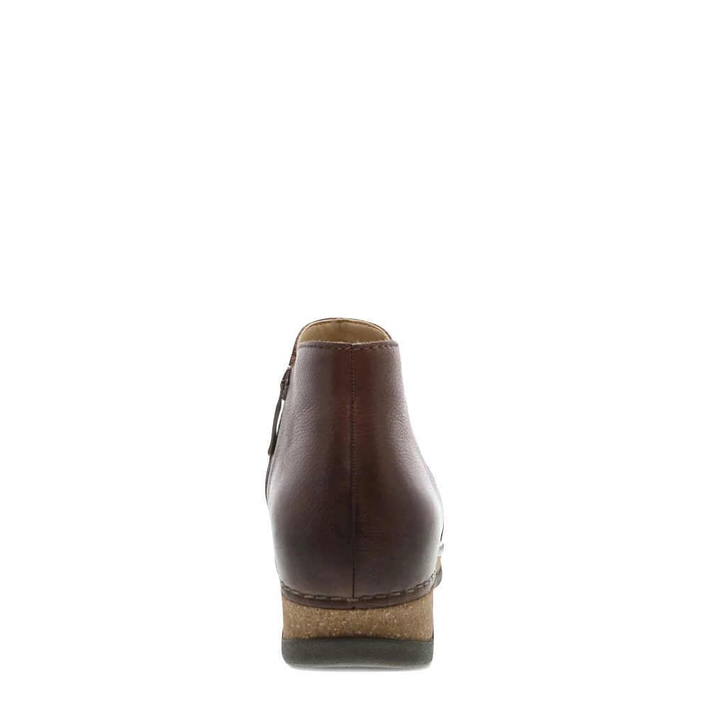 Dansko Women's Makara Side Zip Smooth Leather Boot (Brown)
