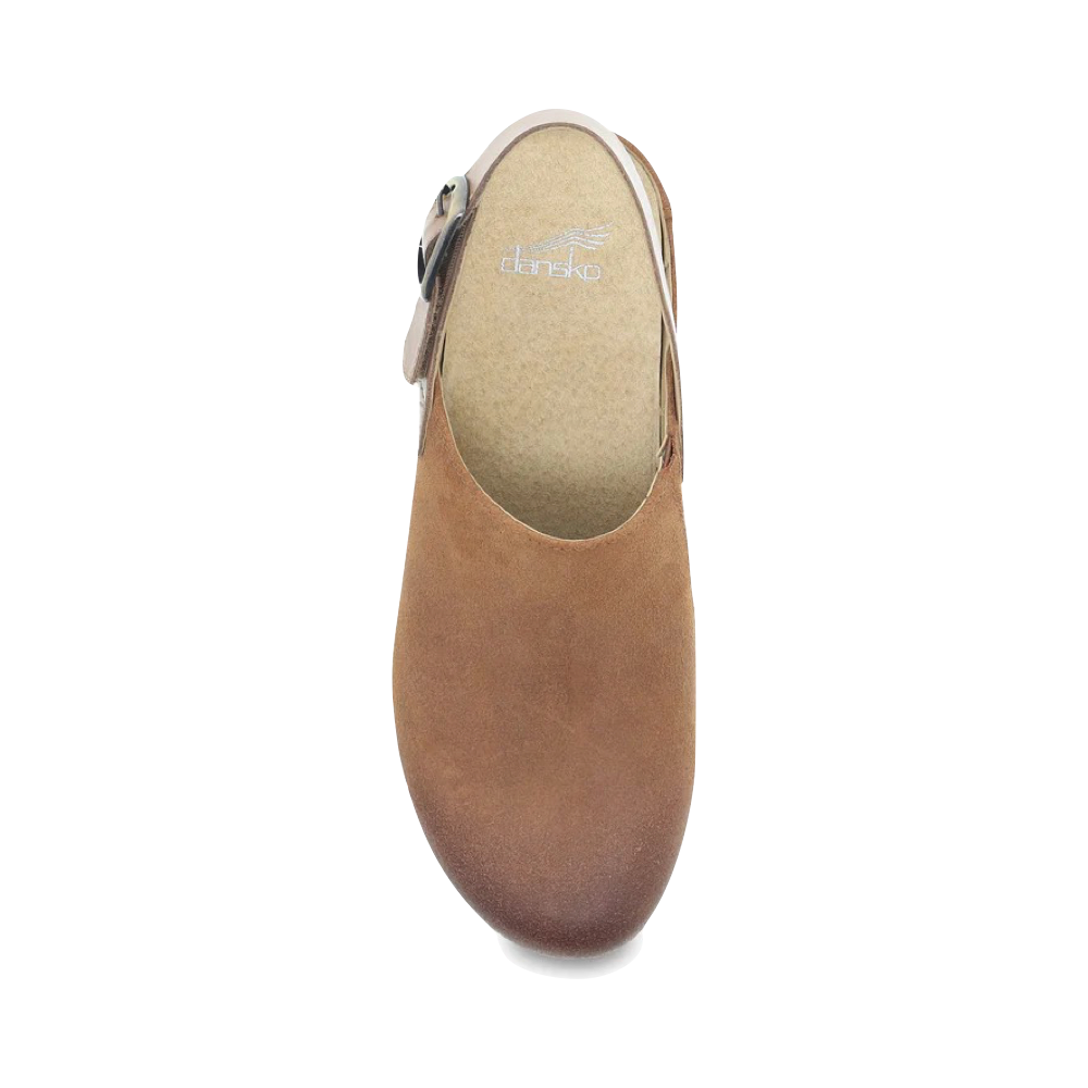 Top-down view of Dansko Merrin Sling Back Clog for women.