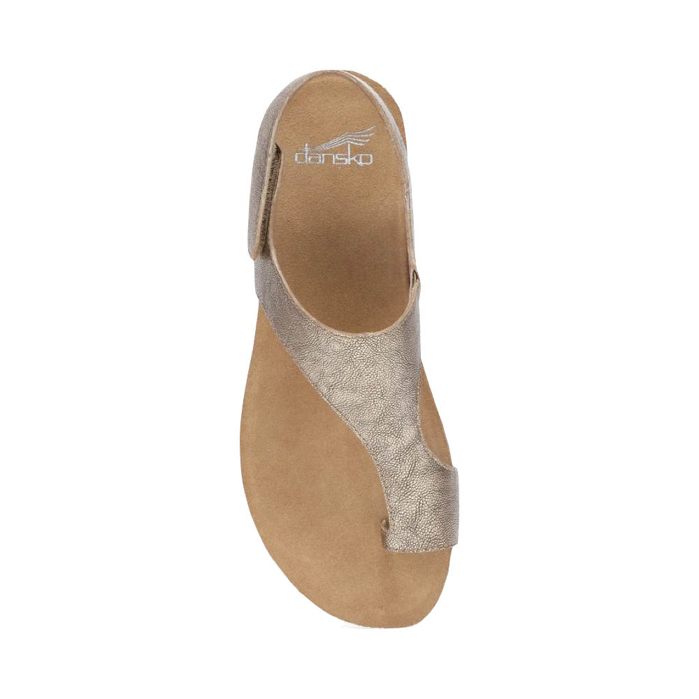 Top-down view of Dansko Reece Thong Sandal for women.
