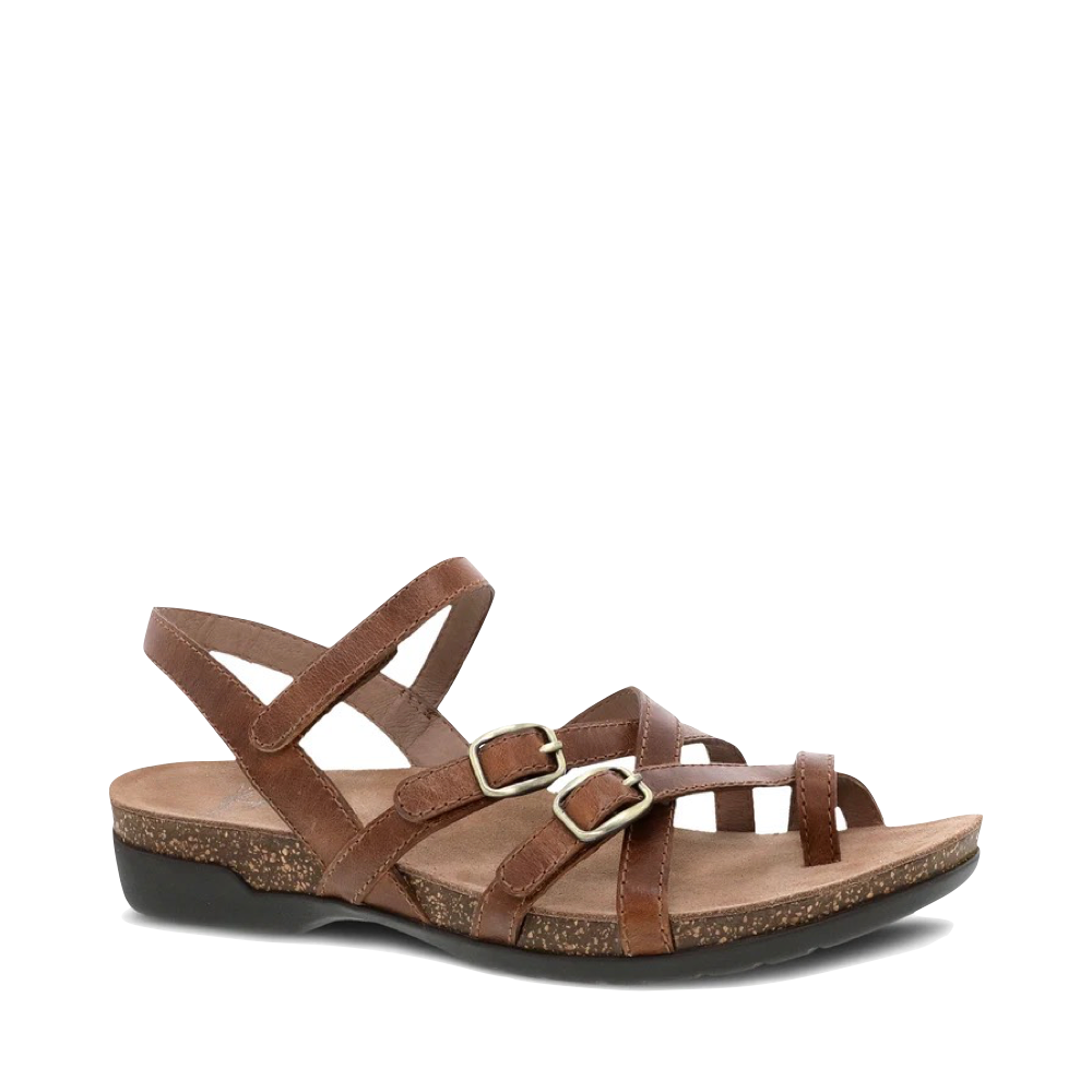 Toe view of Dansko Roslyn Strappy Leather Sandal for women.