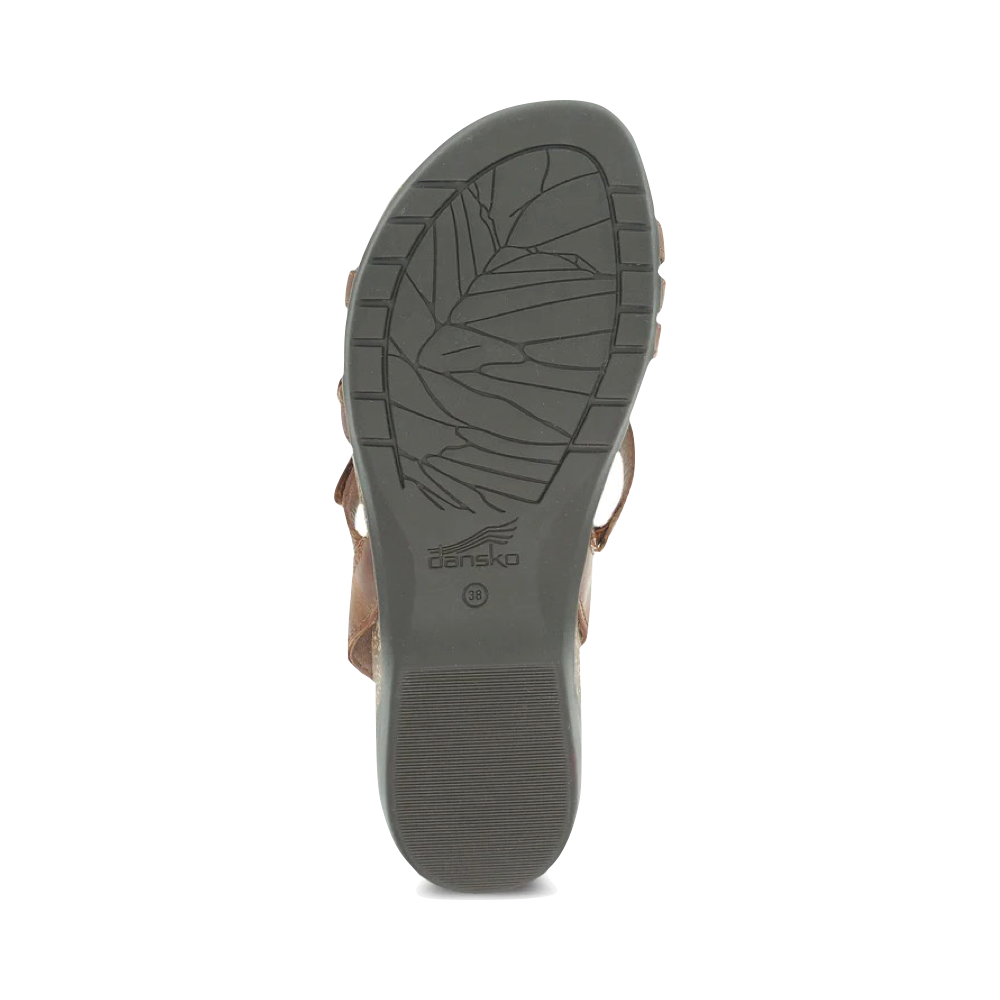 Bottom view of Dansko Roslyn Strappy Leather Sandal for women.