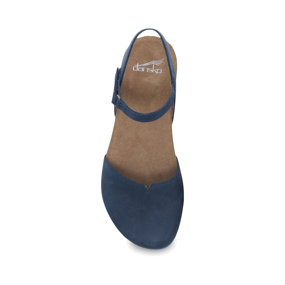Top-down view of Dansko Rowan Closed Toe Sandal for women.