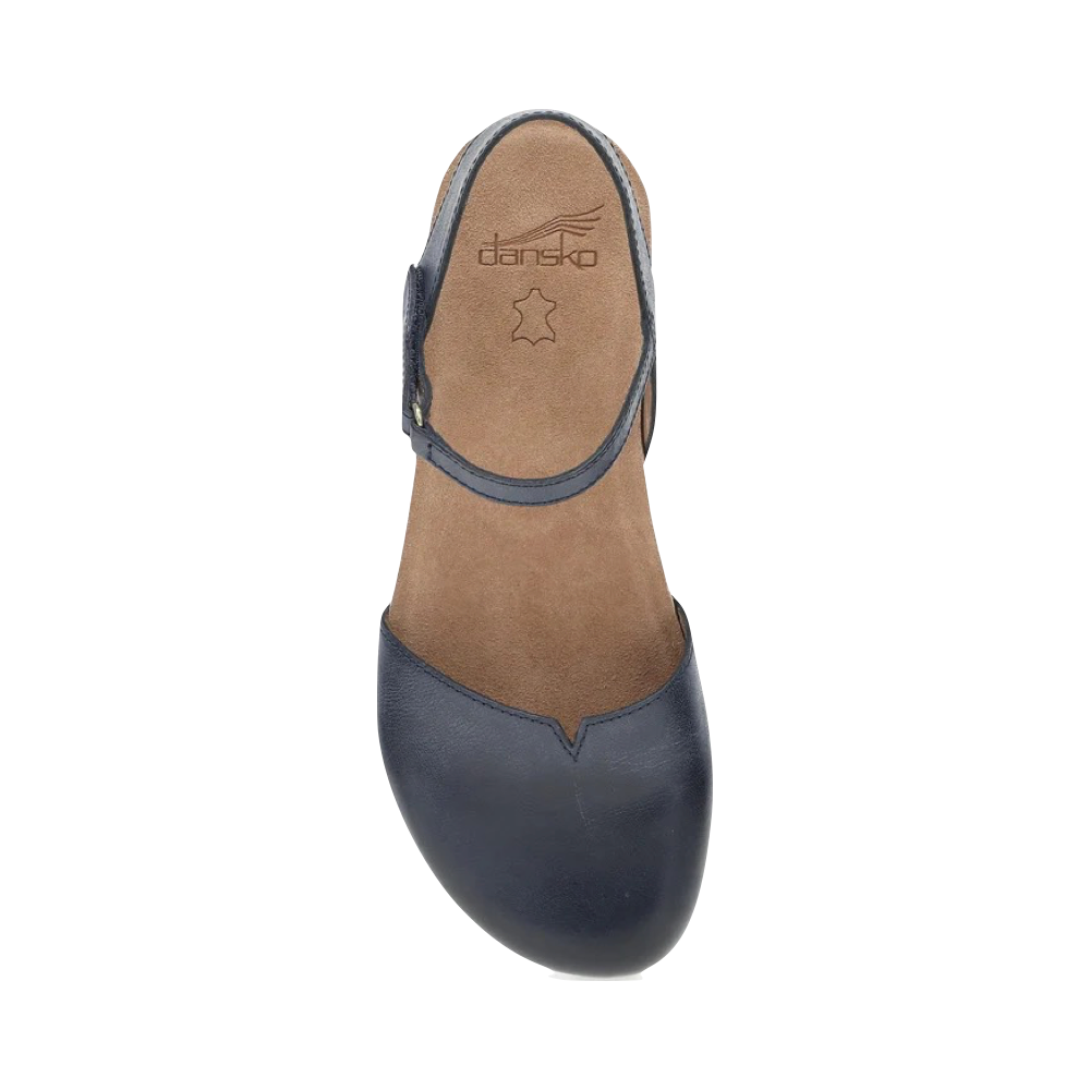 Top-down view of Dansko Rowan Closed Toe Sandal for women.